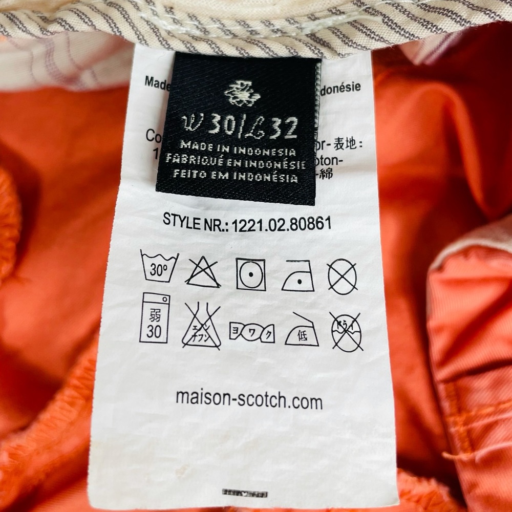 Scotch & Soda Maison Scotch La Femme Chino Pants Salmon 30/32 - Picture 6 of 8